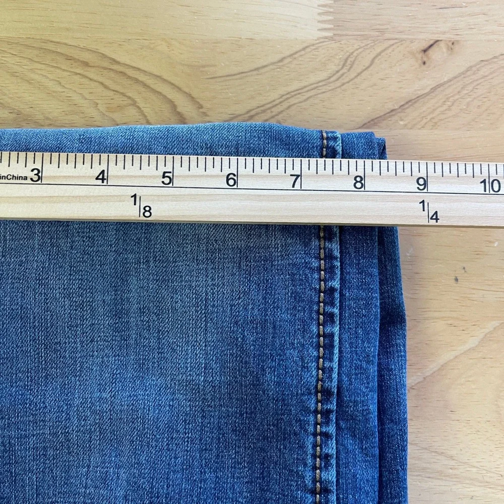 Wrangler Retro Slim‎ Straight Jeans Mens 36x35 Medium Wash Blue Jeans 10WLT88BZ